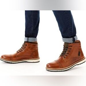 Franco Fortini Blake - Men's Leather Round Toe Lace-up...
 Men's Boots 10